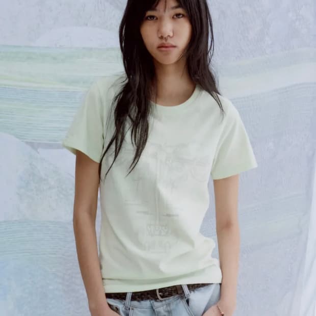 웰빙익스프레스 Flower Tattoo Tee Mint