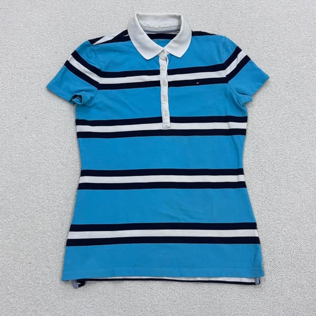 S 타미힐피거 여성 반팔 카라 티셔츠 0317E