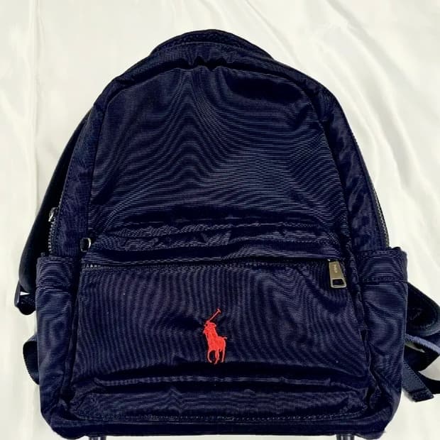 폴로 랄프로렌 폴리혼방 백팩 다크네이비
