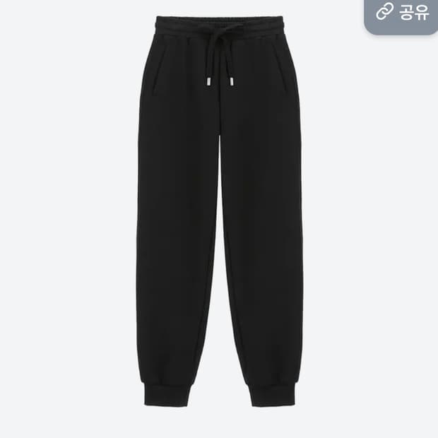 블랙 트레이닝 조거 팬츠