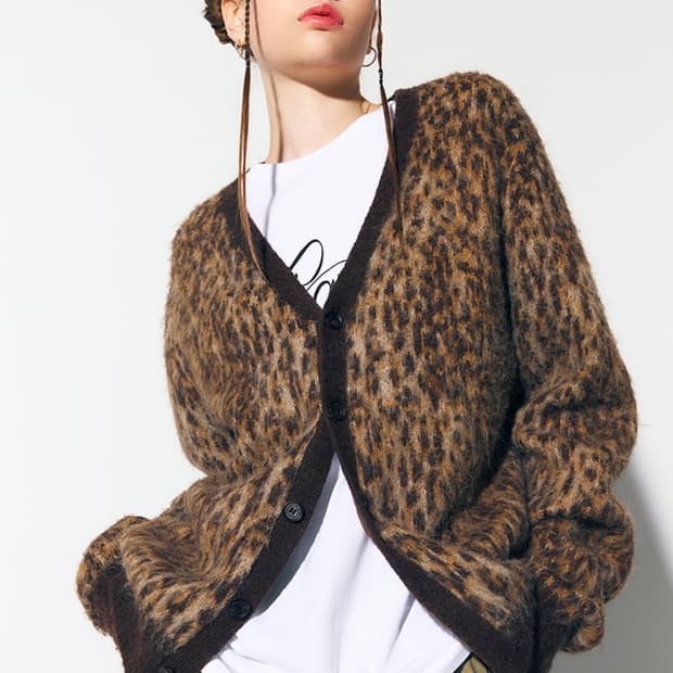 에즈이프캘리) 레오파드 니트 가디건