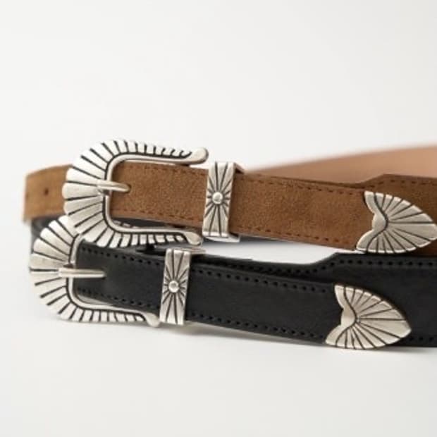 얼바닉30 웨스턴 벨트 레더블랙