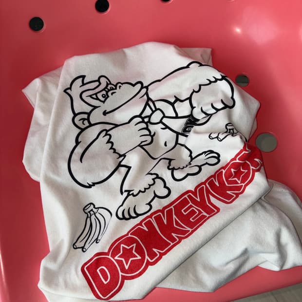 닌텐도 동키콩 Donkey Kong 오피셜 반팔 티셔츠 L (103)