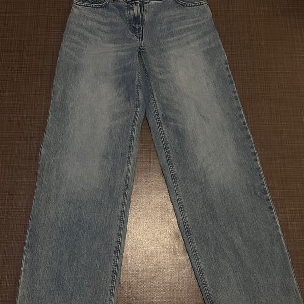 시스템 와이드 데님팬츠