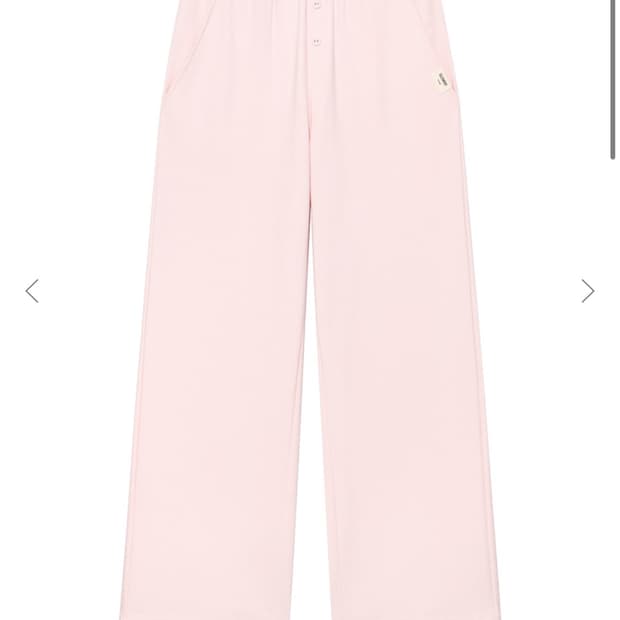 GLOWNY G 글로니 버튼 플라이 팬츠 연핑크 스트로베리 M