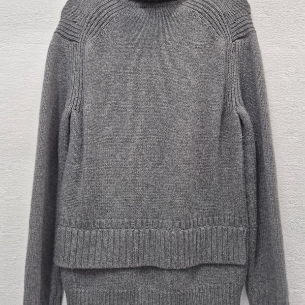 준지 회색 터틀넥 니트 스웨터 / 95(정품)