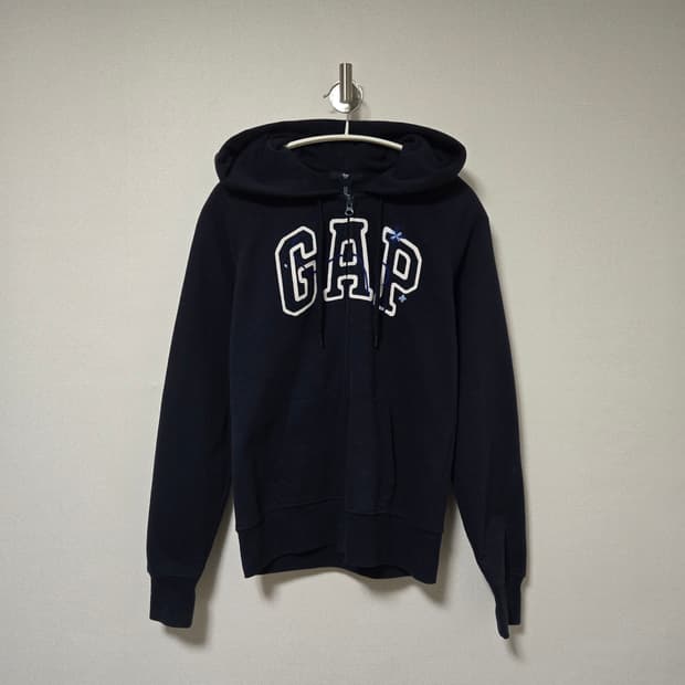 갭 자수 커스텀 후드집업/ 여성 후드집업/ 여성 후드티