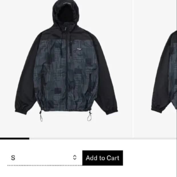 예스아이씨 x 인세인개러지 콜라보 바람막이 윈드브레이커