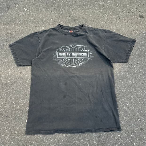 [할리데이비슨] •00s Vintage Bar Shield Tee