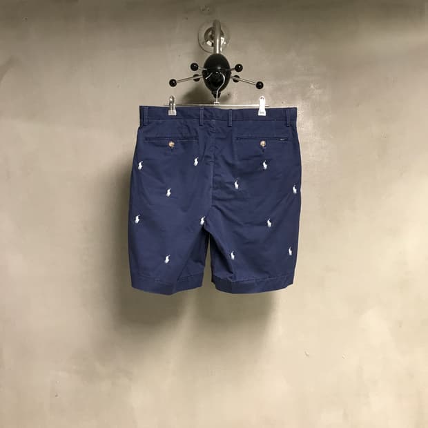 폴로 랄프로렌 QR 멀티 포니 치노 반바지 네이비 34