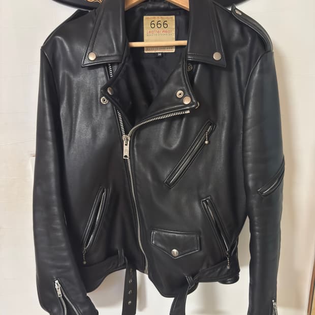 666 스티어하이드 레더자켓