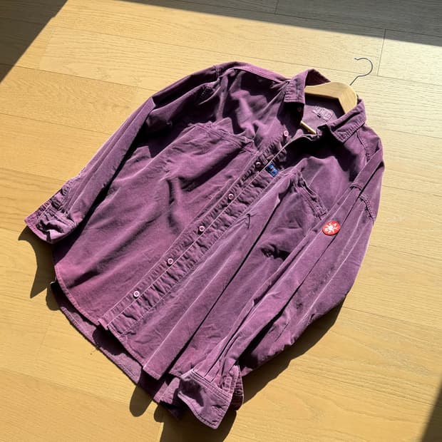 [L] 카브엠트 코듀로이 셔츠 퍼플 