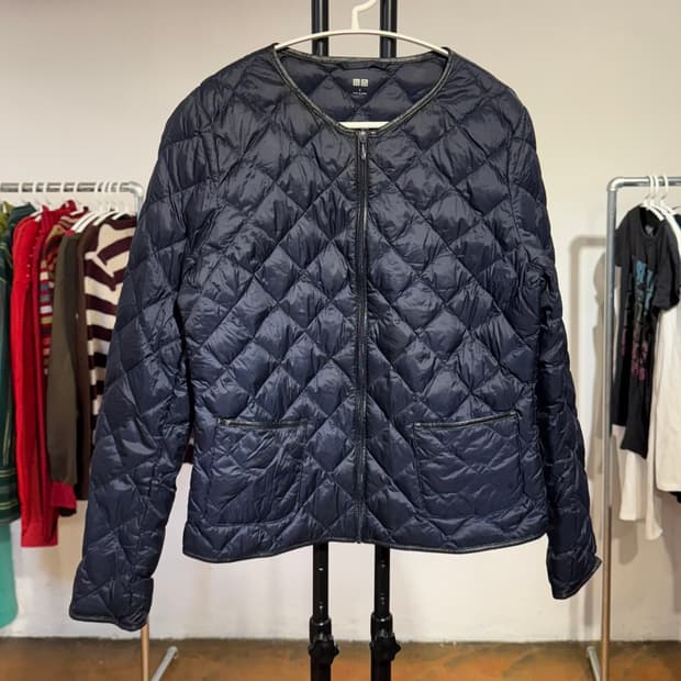 유니클로 재팬 라인 가죽 경량 패딩 / 여성 44 추천