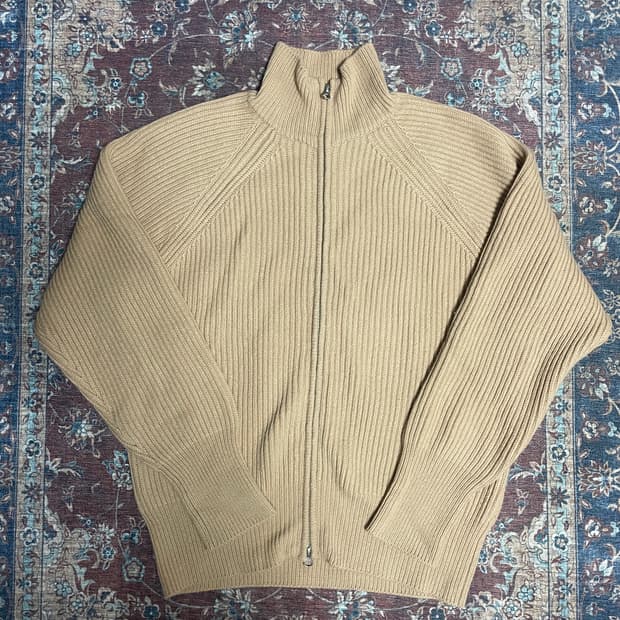 프루이 frui 2 way 벌키 니트 집업