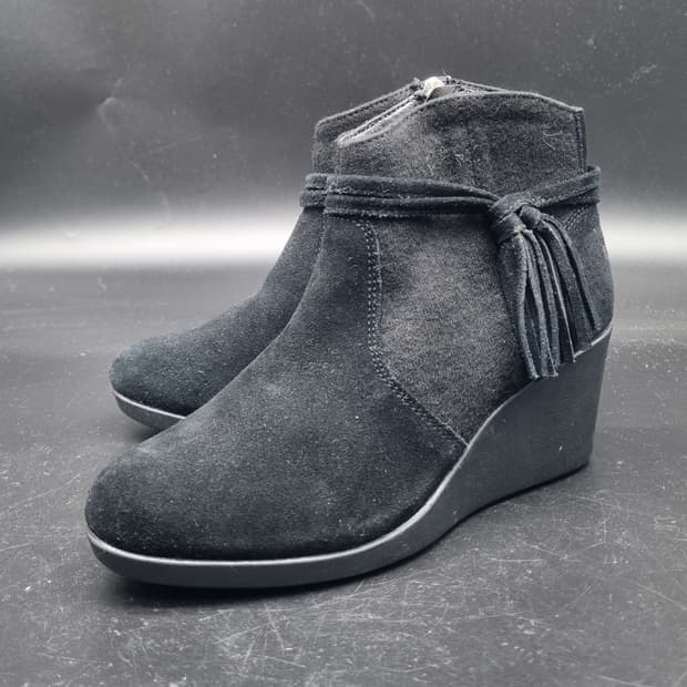 새상품 크록스 스웨이드 웨지힐 220 굽6