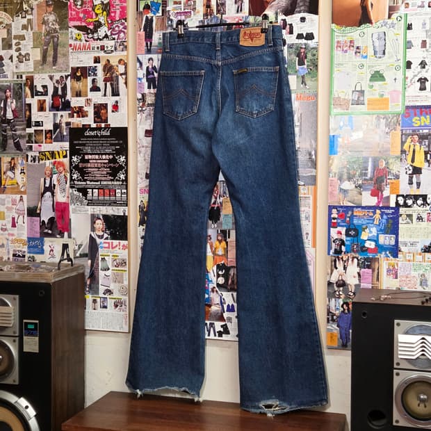 JPN 밥슨 진청 플레어 데님 팬츠