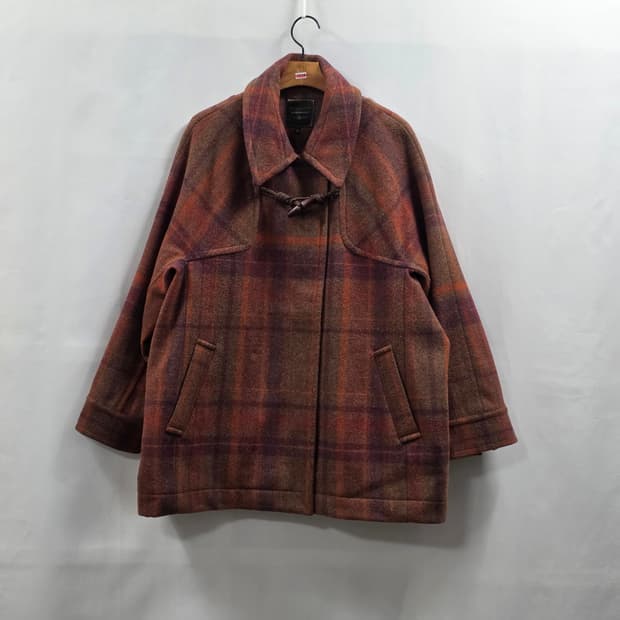 1610 Thursday Island 써스데이아일랜드 울 체크 하프코트