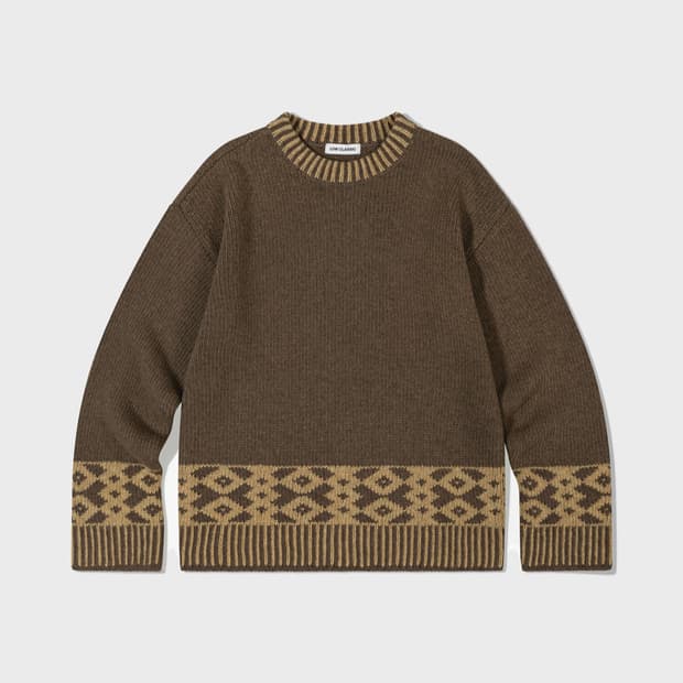 로우클래식 JACQUARD KNIT SWEATER