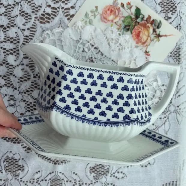 [레어]영국 빈티지 아담스 브렌트우드 그레이비소스 보트