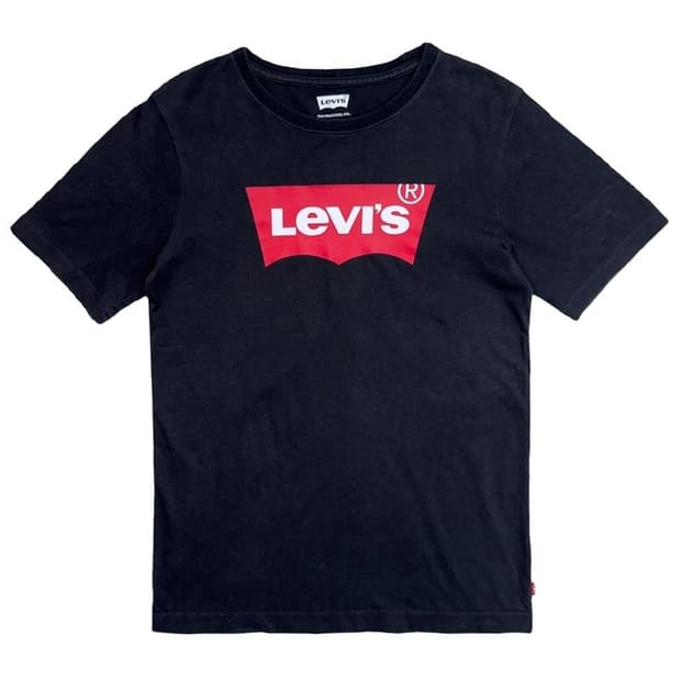 LEVI'S 프린팅 반팔 티 블랙 L