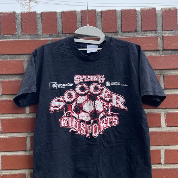 Hanes 블랙 프린팅 티셔츠