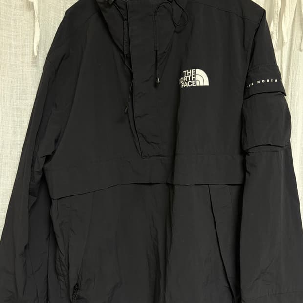 노스페이스 아노락 바람막이 블랙 M