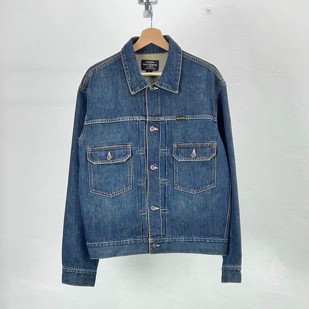 폴로 진스 2and 타입 2 인디고 데님 트러커 자켓