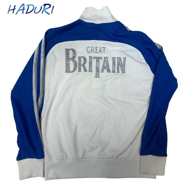 카파 00s 영국 백로고 화이트트랙탑져지 L