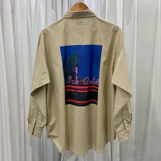 백넘버 ICECOLD 프린팅 셔츠 1714
