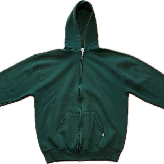 [XL] 90s USA 빈티지 러셀 후드집업 그린