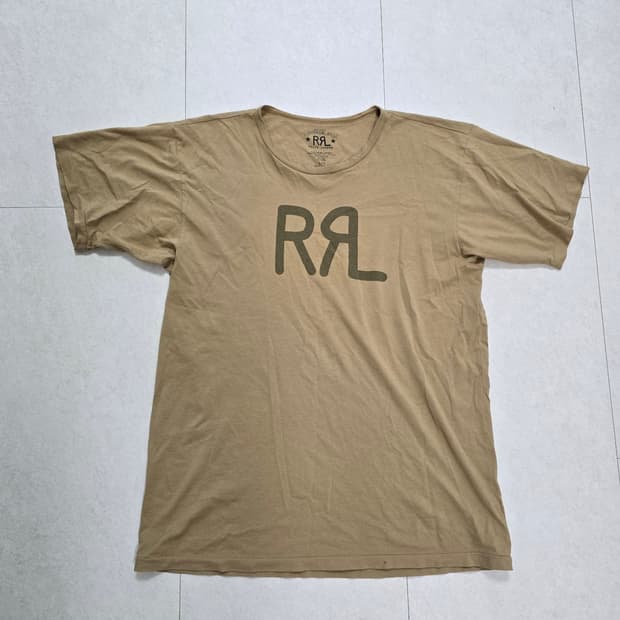 RRL 더블알엘 랜치 로고 베이지