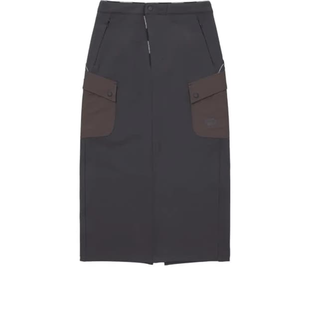 웰빙익스프레스 스커트 차콜 s