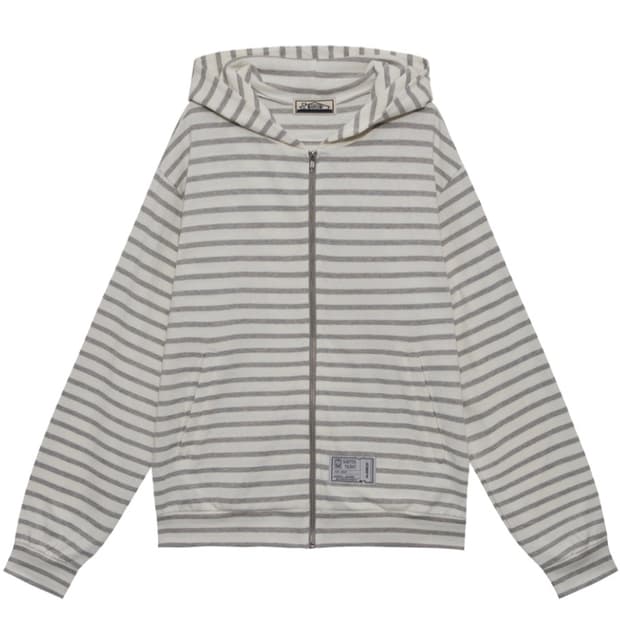 사로스 스트라이프 집업 화이트 2