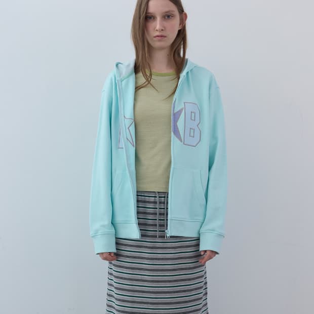 엔조블루스 후디 집업 민트