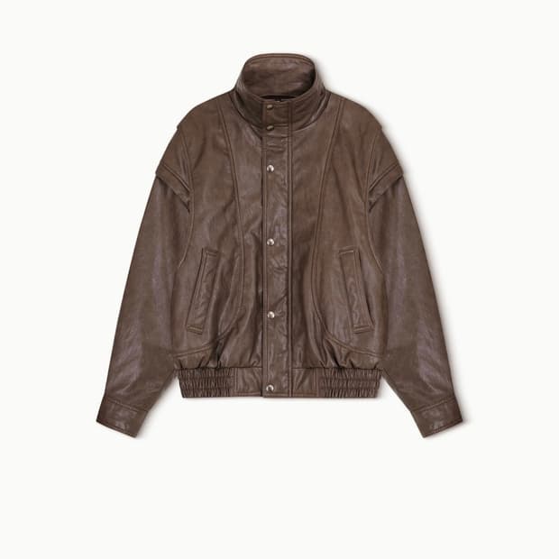 아비에무아 레더자켓 브라운 사이즈2(남여공용)