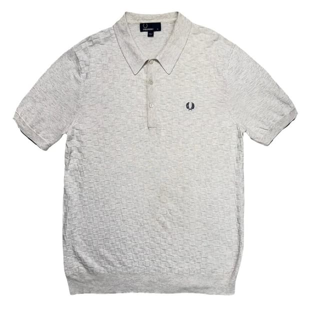 FRED PERRY 클래식 메리노 울 니트셔츠 M