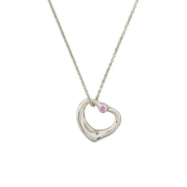 티파니앤코 오픈 하트 펜던트 목걸이