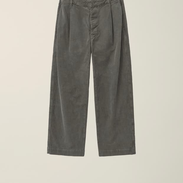 ÉÉ 더블 웨이스트 코듀로이 바지 (M)