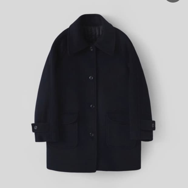 오로 부클 하프 울코트 미드나잇블루 색상