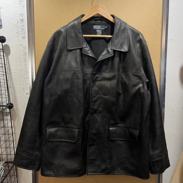 폴로 레더 카코트