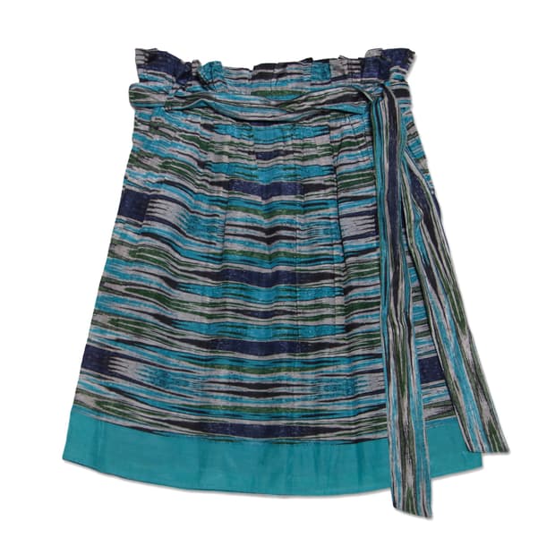Striped Tie Waist skirt