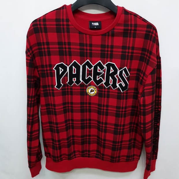 MLB 남성 체크 맨투맨 95