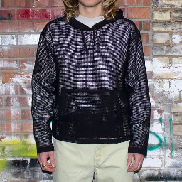 스투시 메쉬 후드 stussy cotton mesh hoodie XL