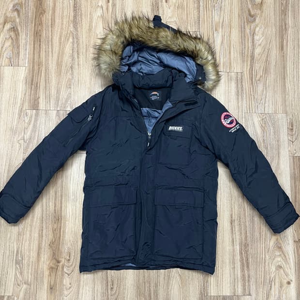 디키즈 퍼후드 패딩 100