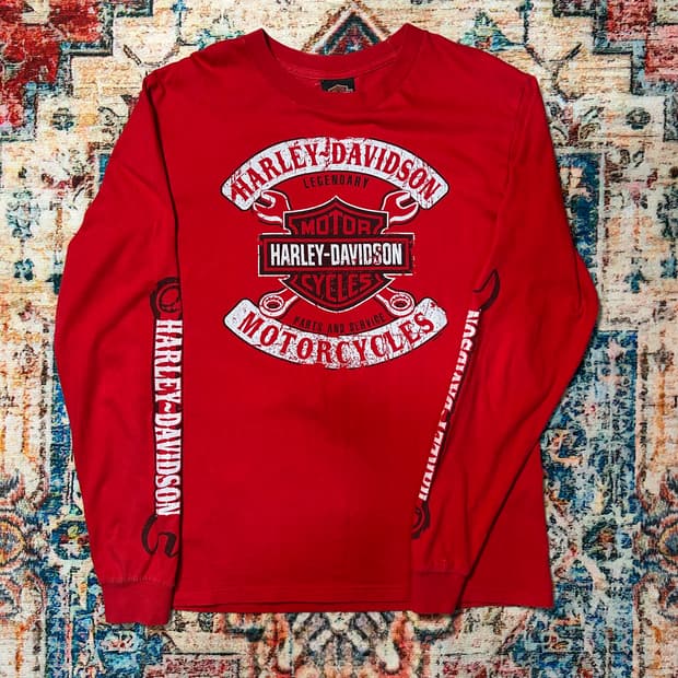 [M] 할리 데이비슨 암레터링 롱슬리브