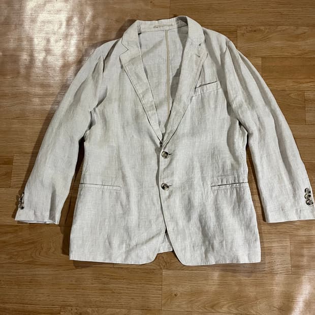 [110] 알마니 꼴레지오니 글렌 린넨자켓