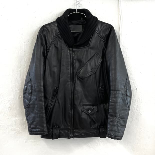 알렉산더왕 H&M 레더 패딩 자켓