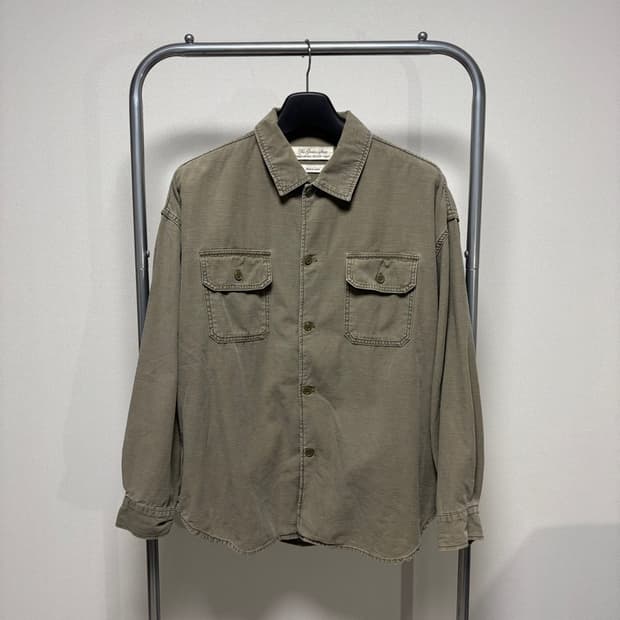 M) 레미릴리프 오버사이즈 밀리터리 셔츠 자켓