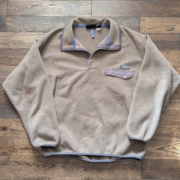 90s 파타고니아 신칠라 스냅-T 베이지 USA