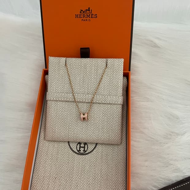 에르메스 팝아슈 미니 핑크 골드 새상품급